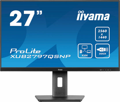 iiyama ProLite XUB2797QSNP-B1 écran plat de PC 68,6 cm (27") 2560 x 1440 pixels Quad HD LED Noir