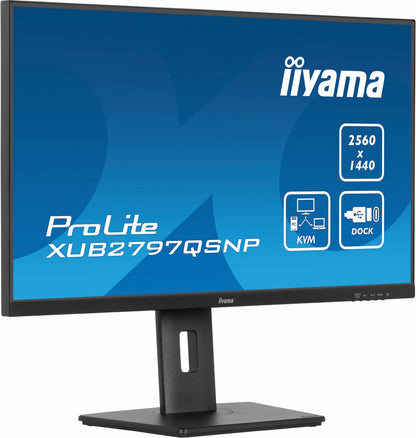 iiyama ProLite XUB2797QSNP-B1 écran plat de PC 68,6 cm (27") 2560 x 1440 pixels Quad HD LED Noir