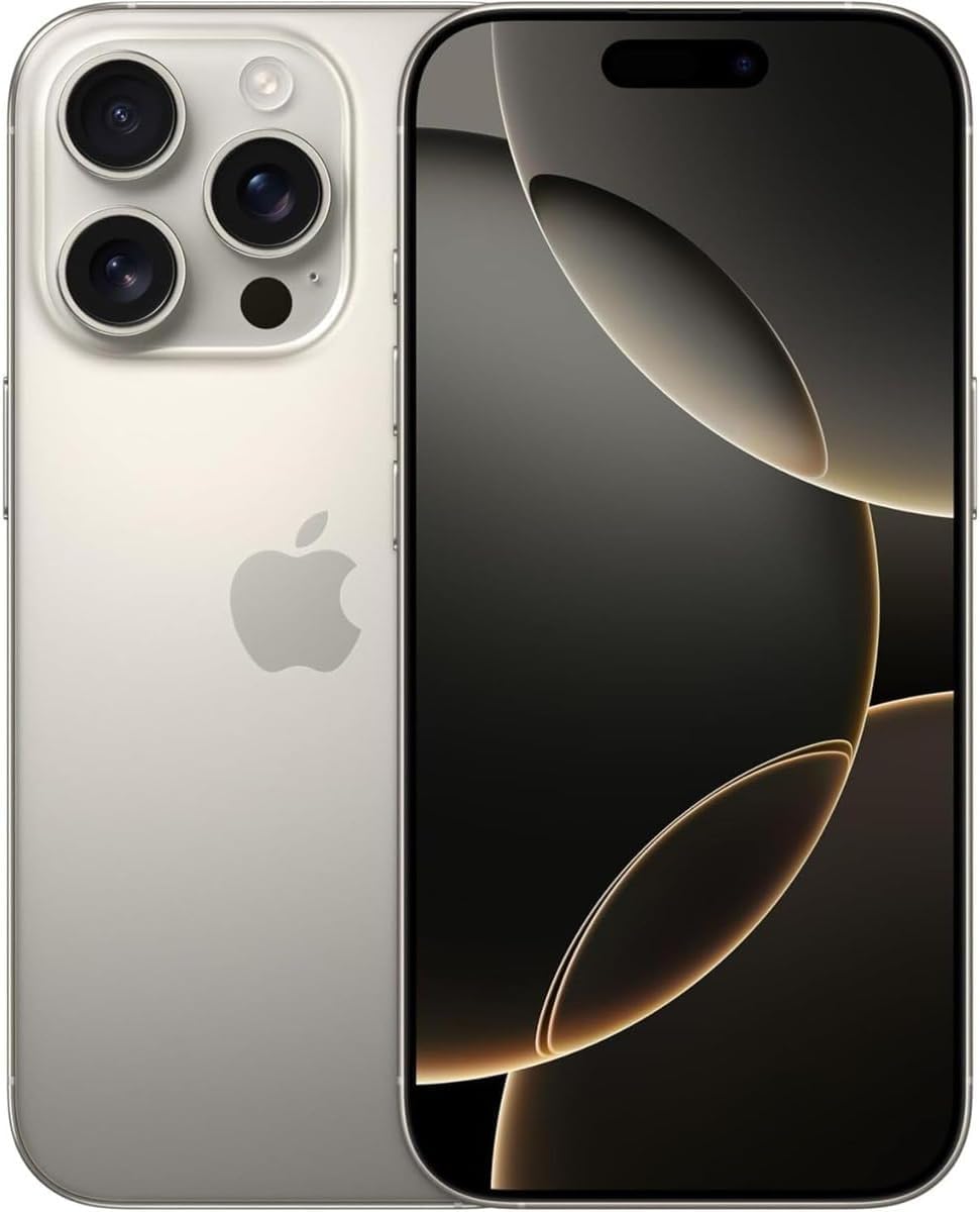 Apple iPhone 16 Pro Max, US Version, 512GB, Desert Titanium - Unlocked (Renewed)