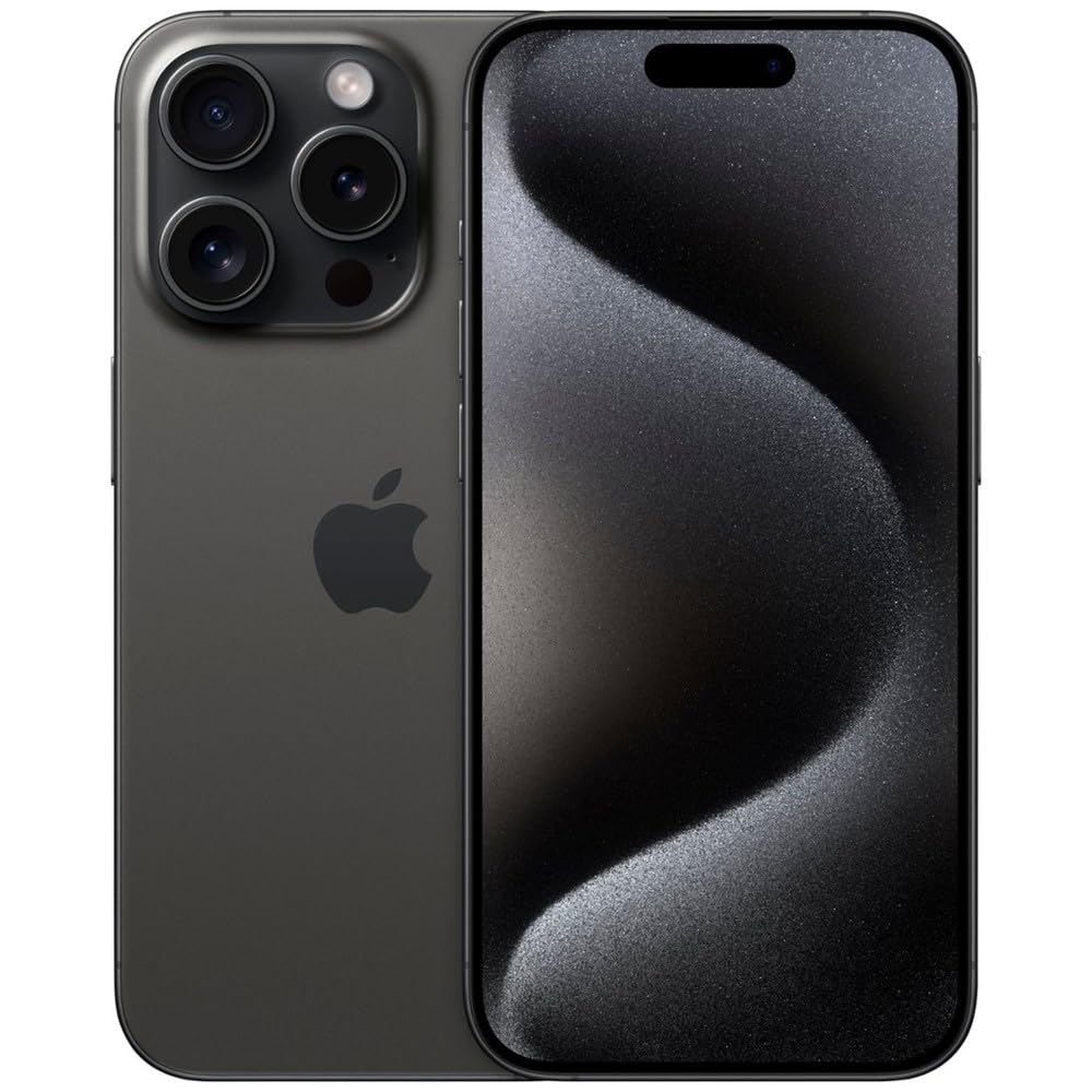 Apple iPhone 15 Pro Max, 512GB, Black Titanium - Unlocked (Renewed)