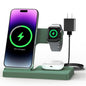 Wireless Charger iPhone Charging Station: 3 in 1 Charger Stand Multiple Devices for Apple - iPhone 17 16e 16 15 14 Pro Max 13 12 11 - Watch 11 10 9 8 7 6 5 4 3 2 SE and Ultra Series - Airpods 4 3 Pro