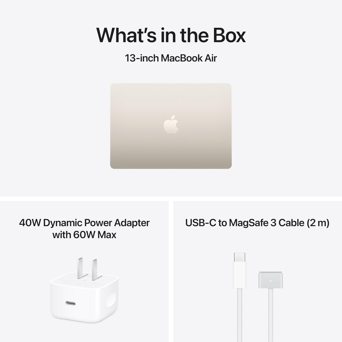 Apple 2026 MacBook Air 13-inch Laptop with M5 chip: Built for AI, 13.6-inch Liquid Retina Display, 16GB Unified Memory, 512GB SSD, 12MP Center Stage Camera, Touch ID, Wi-Fi 7; Starlight