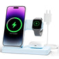 Wireless Charger iPhone Charging Station: 3 in 1 Charger Stand Multiple Devices for Apple - iPhone 17 16e 16 15 14 Pro Max 13 12 11 - Watch 11 10 9 8 7 6 5 4 3 2 SE and Ultra Series - Airpods 4 3 Pro