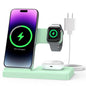 Wireless Charger iPhone Charging Station: 3 in 1 Charger Stand Multiple Devices for Apple - iPhone 17 16e 16 15 14 Pro Max 13 12 11 - Watch 11 10 9 8 7 6 5 4 3 2 SE and Ultra Series - Airpods 4 3 Pro
