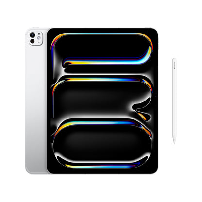 Apple iPad Pro 13-inch (M5): Ultra Retina XDR Display, 256GB, Landscape 12MP Front Camera/12MP Back Camera, LiDAR Scanner, Wi-Fi 7 with Apple N1, Face ID, All-Day Battery Life — Silver