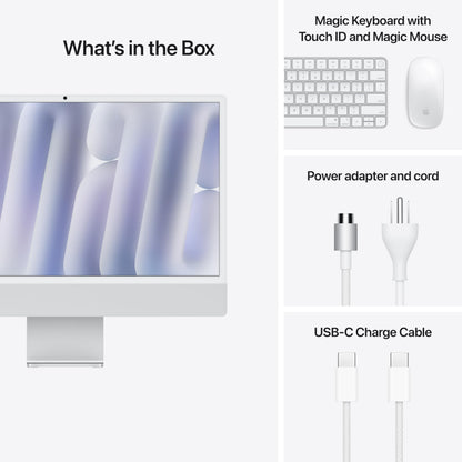 Apple 2024 iMac All-in-One Desktop Computer with M4 chip with 10-core CPU and 10-core GPU: Built for Apple Intelligence, 24-inch Retina Display, 16GB Unified Memory, 512GB SSD Storage; Blue