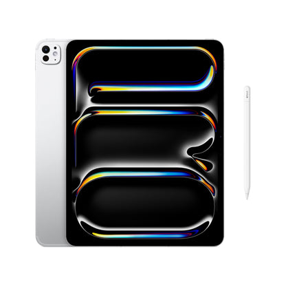 Apple iPad Pro 13-inch (M5): Ultra Retina XDR Display, 256GB, Landscape 12MP Front Camera/12MP Back Camera, LiDAR Scanner, Wi-Fi 7 with Apple N1, Face ID, All-Day Battery Life — Silver