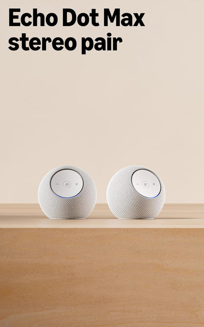 Amazon Echo Dot Max (newest model), Alexa speaker with room-filling sound and nearly 3x bass, Great for living rooms and medium-sized spaces, Designed for Alexa+, Graphite
