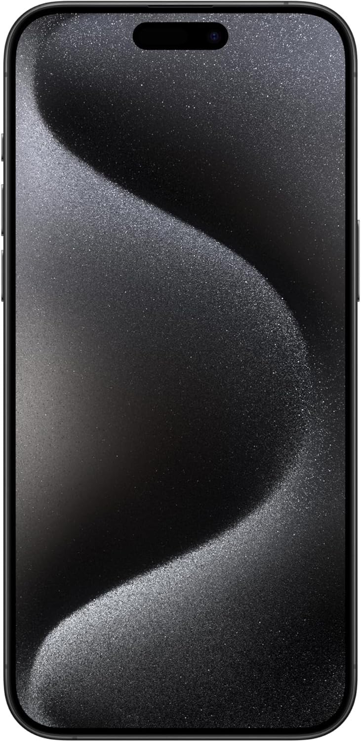 Apple iPhone 15 Pro Max, 512GB, Black Titanium - Unlocked (Renewed)