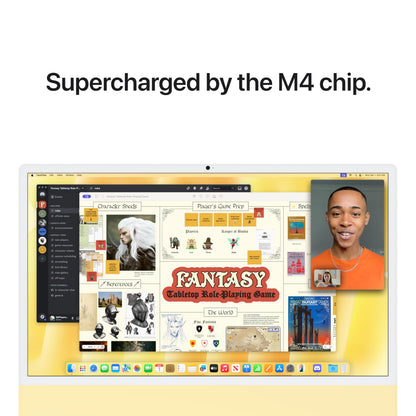 Apple 2024 iMac All-in-One Desktop Computer with M4 chip with 10-core CPU and 10-core GPU: Built for Apple Intelligence, 24-inch Retina Display, 16GB Unified Memory, 512GB SSD Storage; Blue