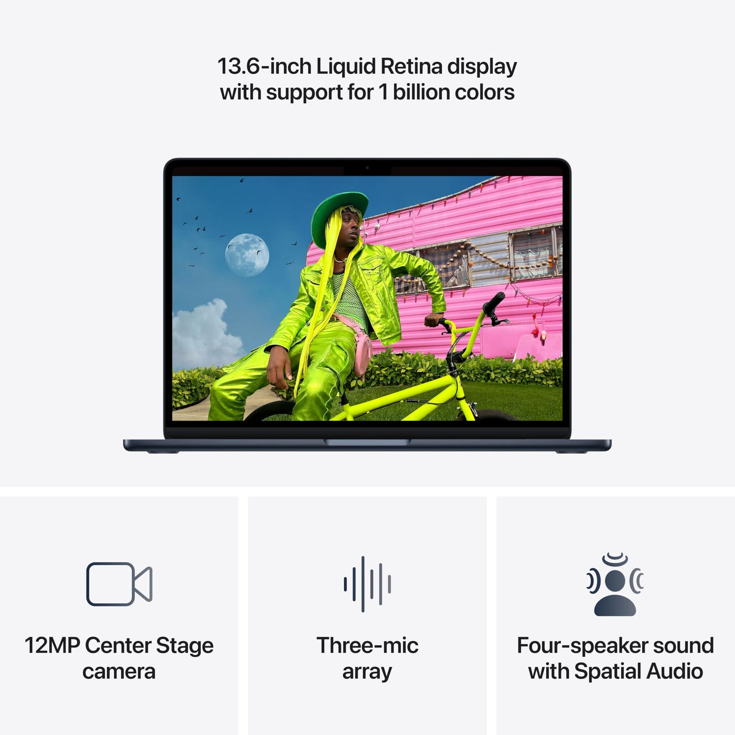 Apple 2026 MacBook Air 13-inch Laptop with M5 chip: Built for AI, 13.6-inch Liquid Retina Display, 16GB Unified Memory, 512GB SSD, 12MP Center Stage Camera, Touch ID, Wi-Fi 7; Starlight