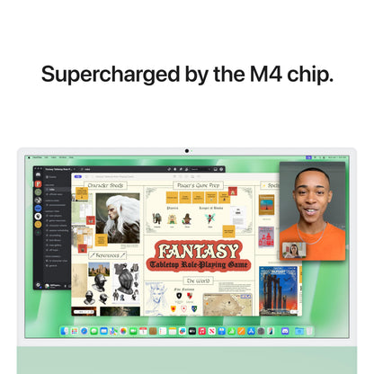 Apple 2024 iMac All-in-One Desktop Computer with M4 chip with 10-core CPU and 10-core GPU: Built for Apple Intelligence, 24-inch Retina Display, 16GB Unified Memory, 512GB SSD Storage; Blue
