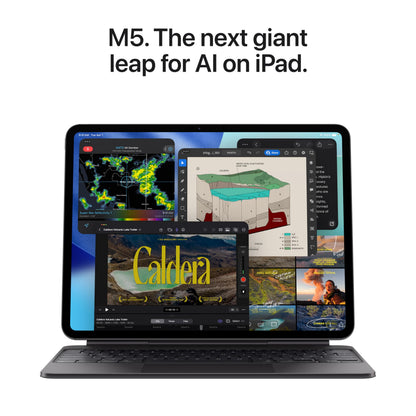 Apple iPad Pro 13-inch (M4): Ultra Retina XDR Display, 256GB, Landscape 12MP Front Camera/12MP Back Camera, LiDAR Scanner, Wi-Fi 7 with Apple N1, Face ID, All-Day Battery Life — Space Black