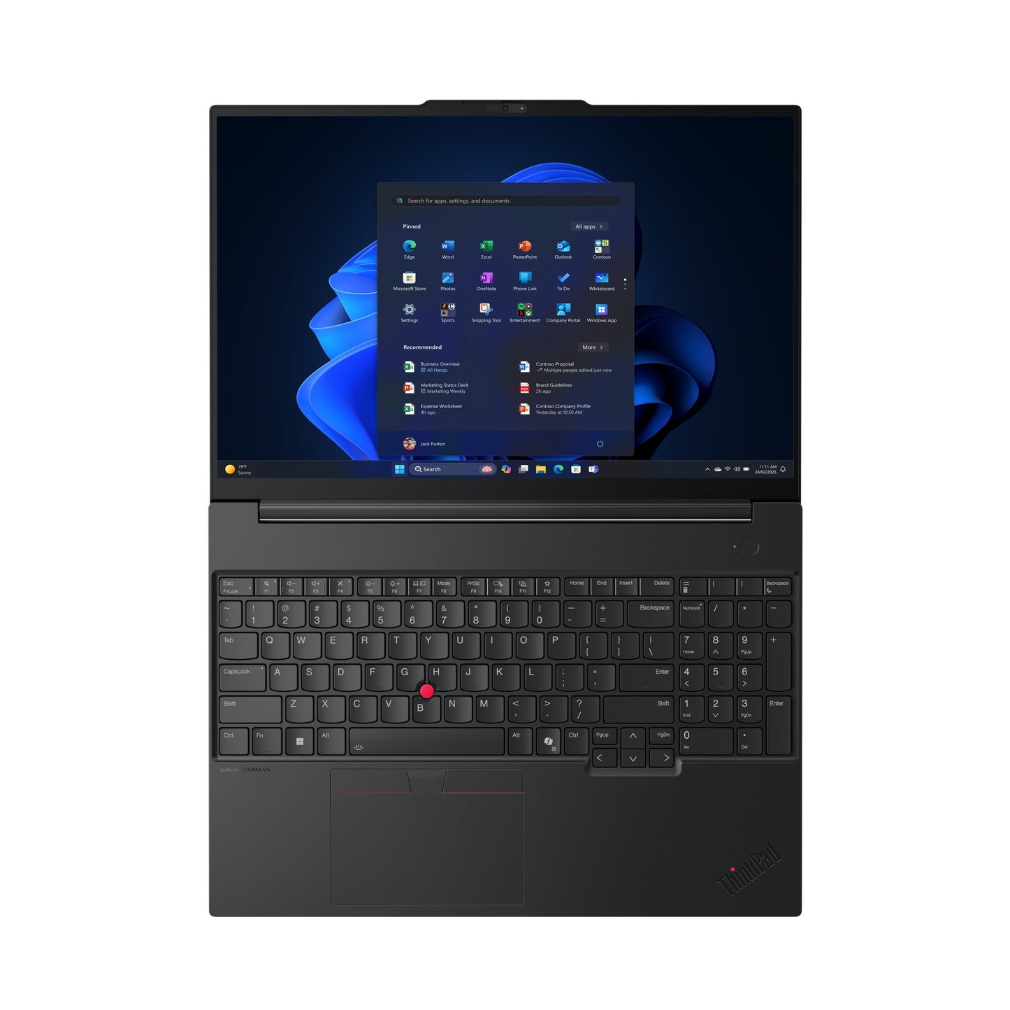 Lenovo ThinkPad E16 Gen 3 (Intel) Intel Core Ultra 5 225U Ordinateur portable 40,6 cm (16") WUXGA 16 Go DDR5-SDRAM 512 Go SSD Wi-Fi 6E (802.11ax) Windows 11 Pro Anglais Noir