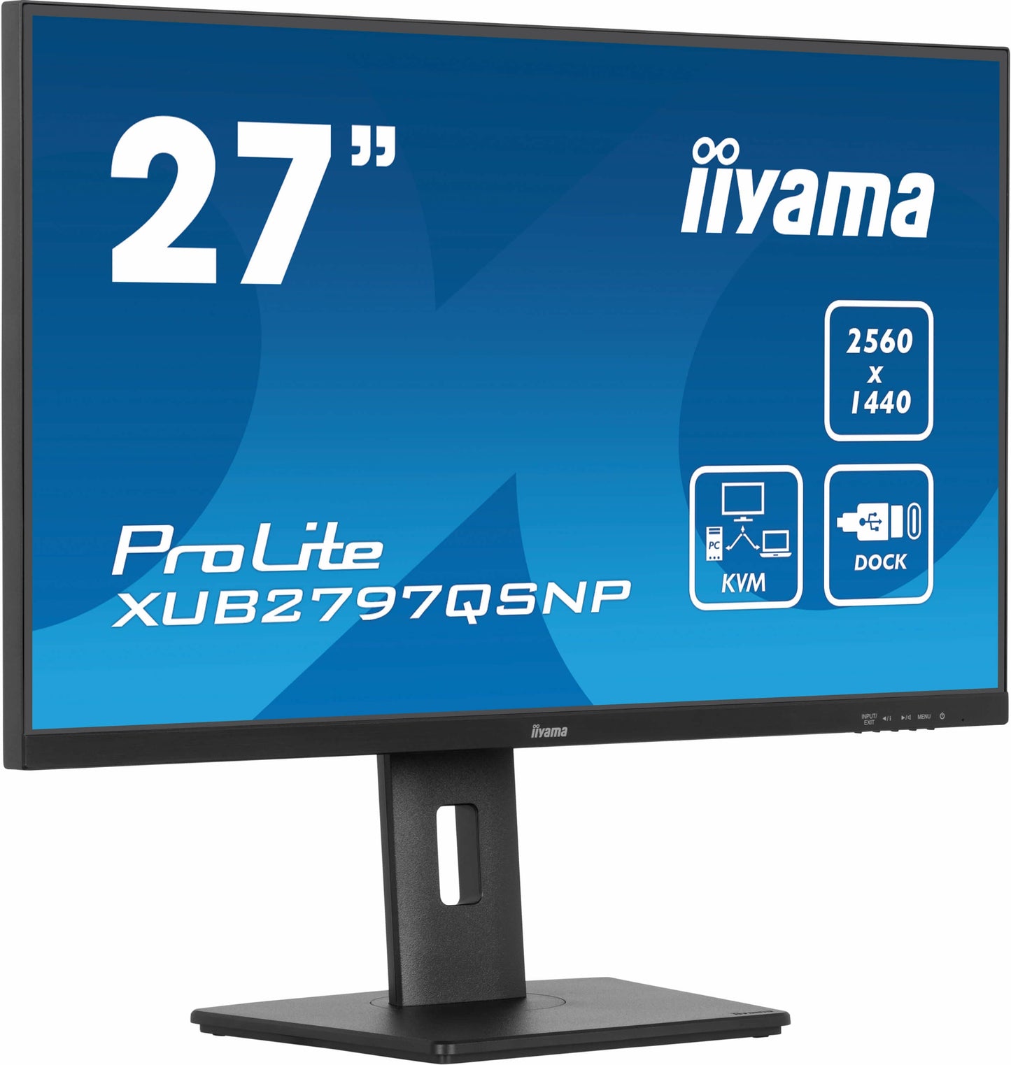 iiyama ProLite XUB2797QSNP-B1 écran plat de PC 68,6 cm (27") 2560 x 1440 pixels Quad HD LED Noir