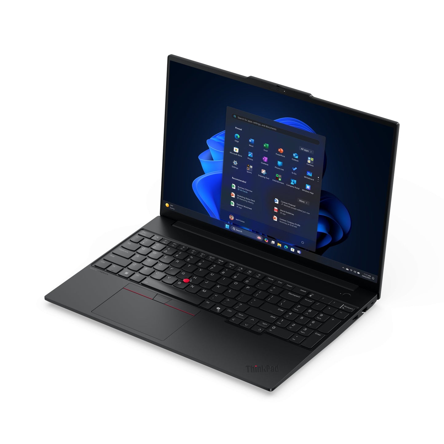 Lenovo ThinkPad E16 Gen 3 (Intel) Intel Core Ultra 5 225U Ordinateur portable 40,6 cm (16") WUXGA 16 Go DDR5-SDRAM 512 Go SSD Wi-Fi 6E (802.11ax) Windows 11 Pro Anglais Noir