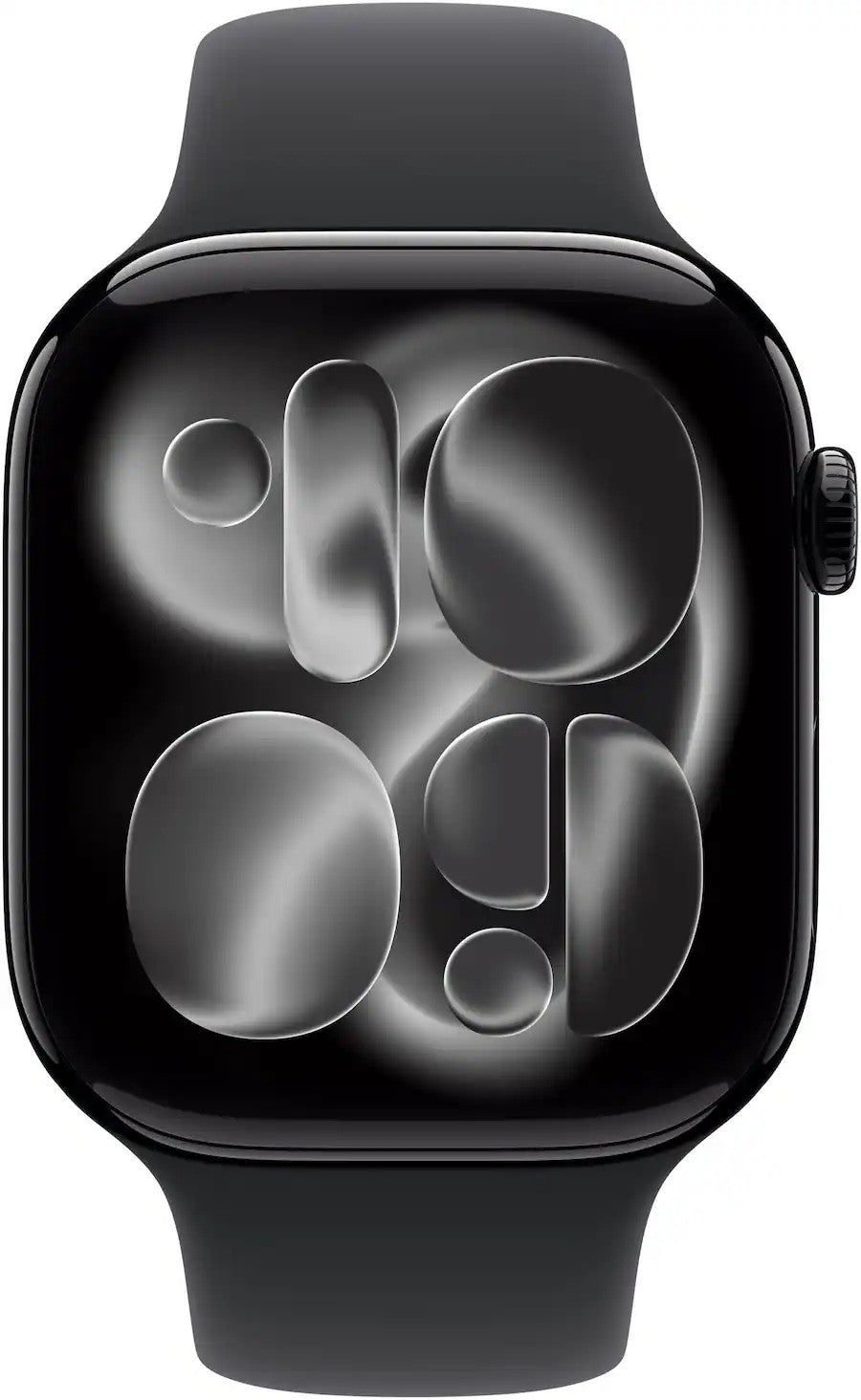 Apple Watch Series 11 46mm GPS Jet Black w/ M/L Black Sport Band MEUX4LW/A